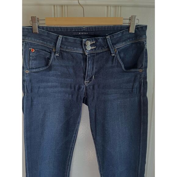 Hudson Low-Rise Collin Flap Skinny Jeans York Wash 28 - Picture 3 of 8